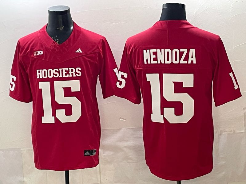 Men Ohio State Buckeyes #15 Mendoza Red 2026 NCAA Jersey 01->ncaa teams->NCAA Jersey